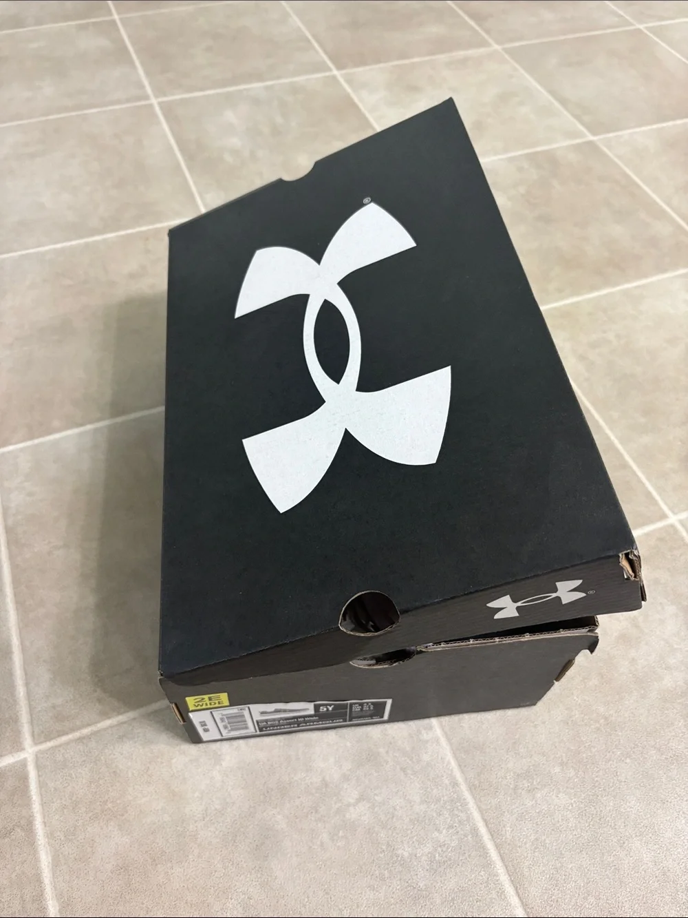 Under Armour Black and White Kids' Sneakers